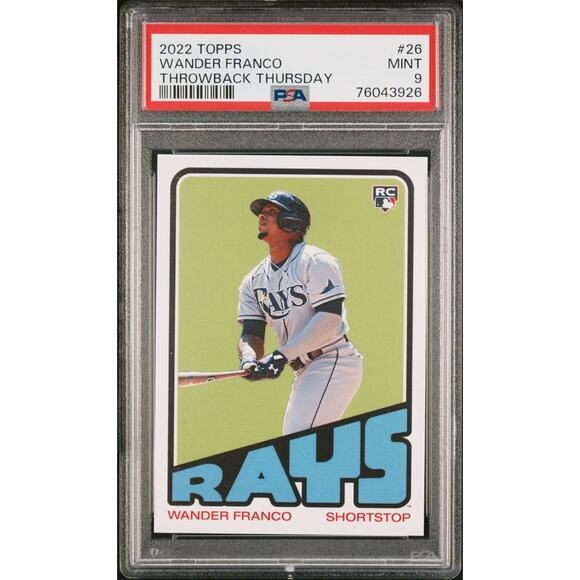 2022 Topps Throwback Thursday #26 Wander Franco Throwback Thursday PSA 9 - Picture 1 of 2